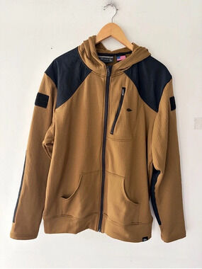 GORUCK Polartec Grid Fleece Full Zip Mens Hoodie Jacket Size L